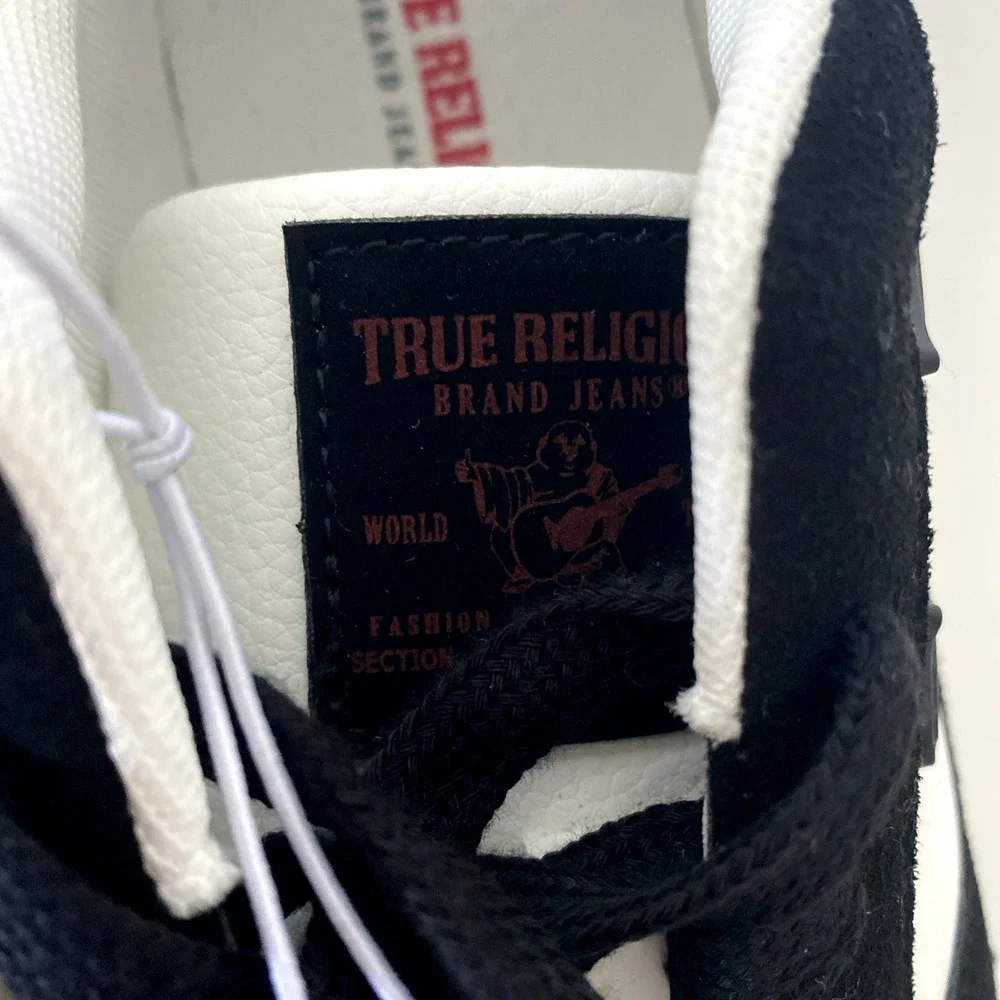 NWT True Religion TR JAY PBS Sneaker Men Black White Lace Up Low Top 8